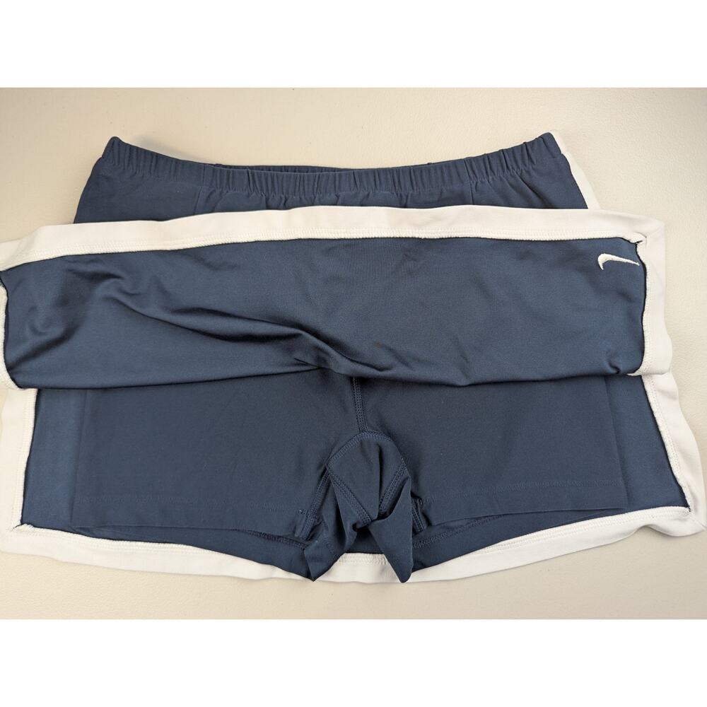 Nike Athletic Skirt Skort FitDry Navy Blue Sporty Preppy Tennis Golf Medium - Picture 3 of 8